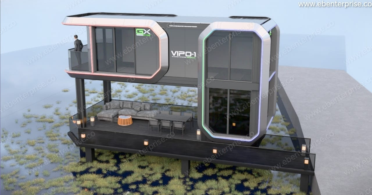 Two story capsule pod