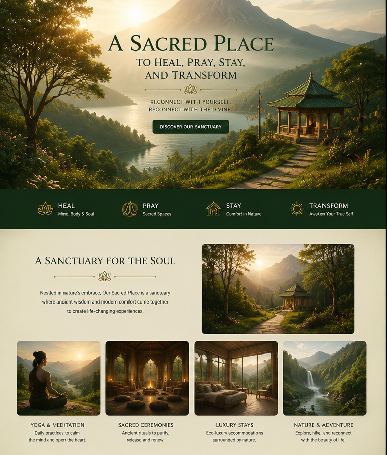 Our Sacred Place cinematic sanctuary